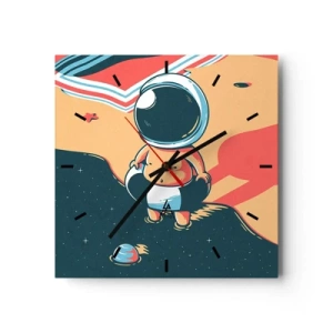 Nástěnné hodiny - Z jiné perspektivy - 40x40 cm