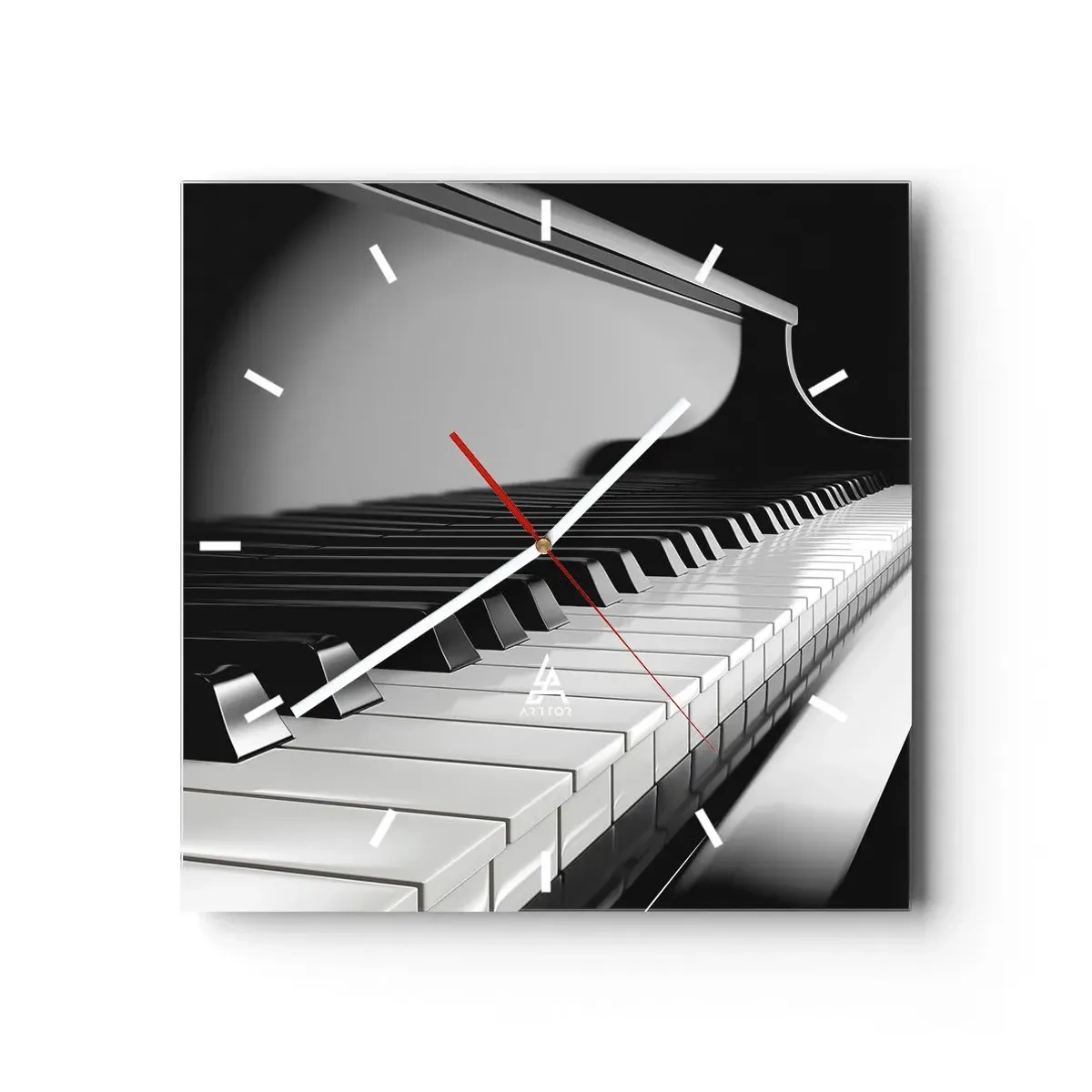 Nástěnné hodiny - Harmonie tvarů a barev - 30x30 cm