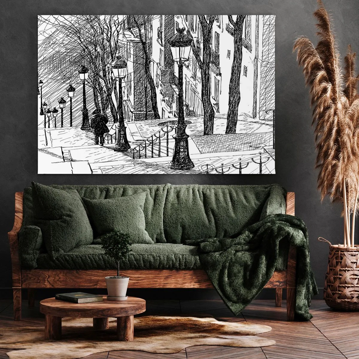 Obraz na plátně - Milostný příběh nebo horor? - 120x80 cm