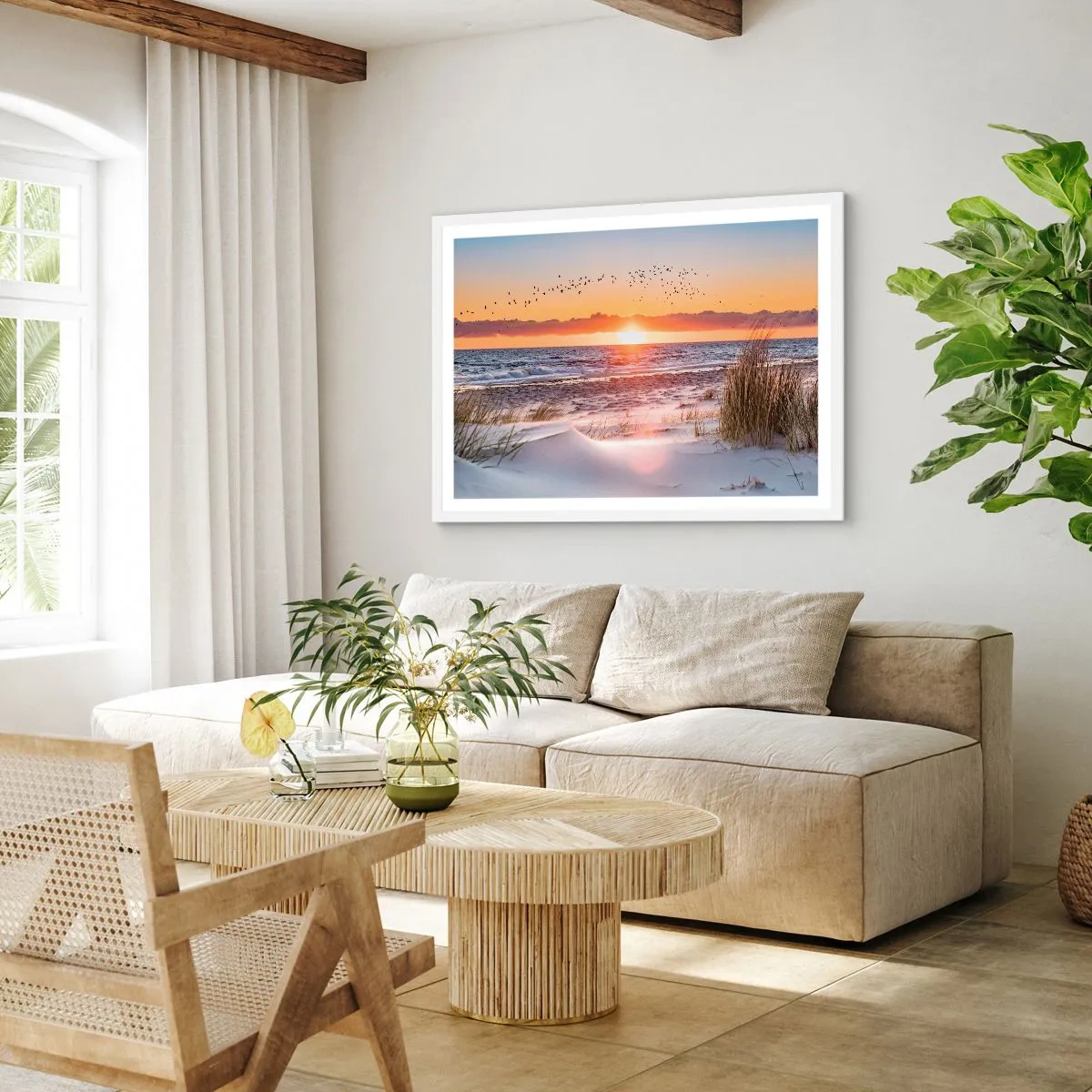 Plakát v bílém rámu - Horizontální krajina - 91x61 cm