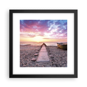 Plakát v černém rámu - Okamžik hlubokého prožitku - 30x30 cm