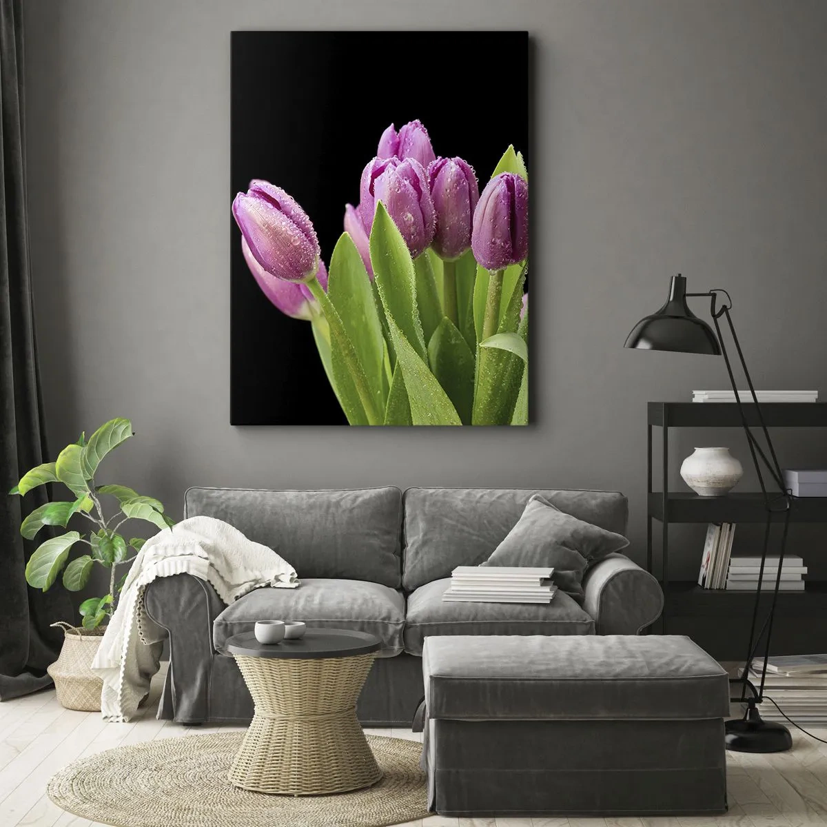 Obraz na plátně - Liliové potěšení jara - 70x100 cm