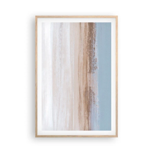 Plakát v rámu světlý dub - Dvojznačná krajina - 61x91 cm