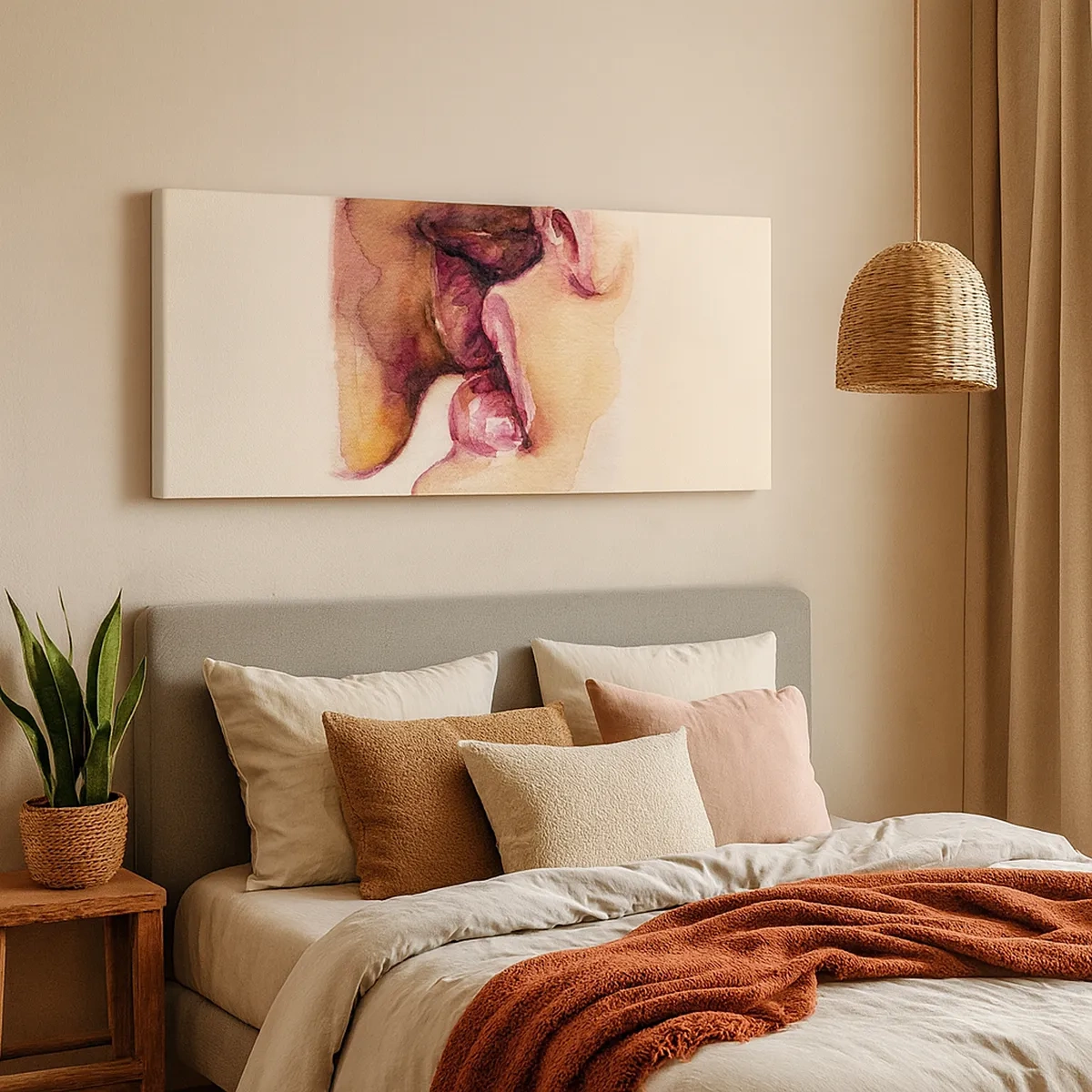 Obraz na plátně - Jako noc a den, země a nebe - 30x30 cm