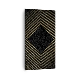 Obraz na plátně - Geometrie ve stylu glamour - 55x100 cm