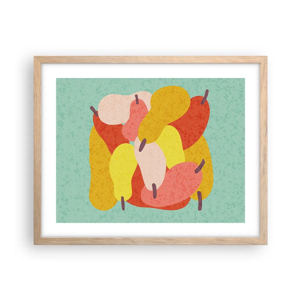 Plakát v rámu světlý dub - Ochutnejte letní slunce - 50x40 cm