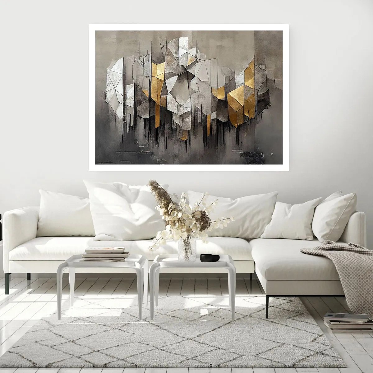 Plakát - Kompozice z ledu a světla - 100x70 cm