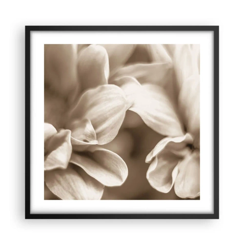 Plakát v černém rámu - Něžné jako úsměv - 50x50 cm