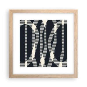 Plakát v rámu světlý dub - Pokus o prolomení temnoty - 30x30 cm