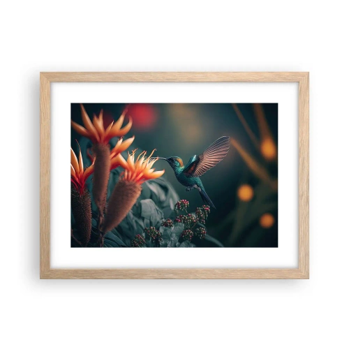 Plakát v rámu světlý dub - Skutečně pestrý život - 40x30 cm