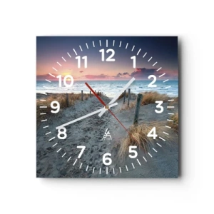 Nástěnné hodiny - Za trochu lásky šel bych světa kraj… - 40x40 cm