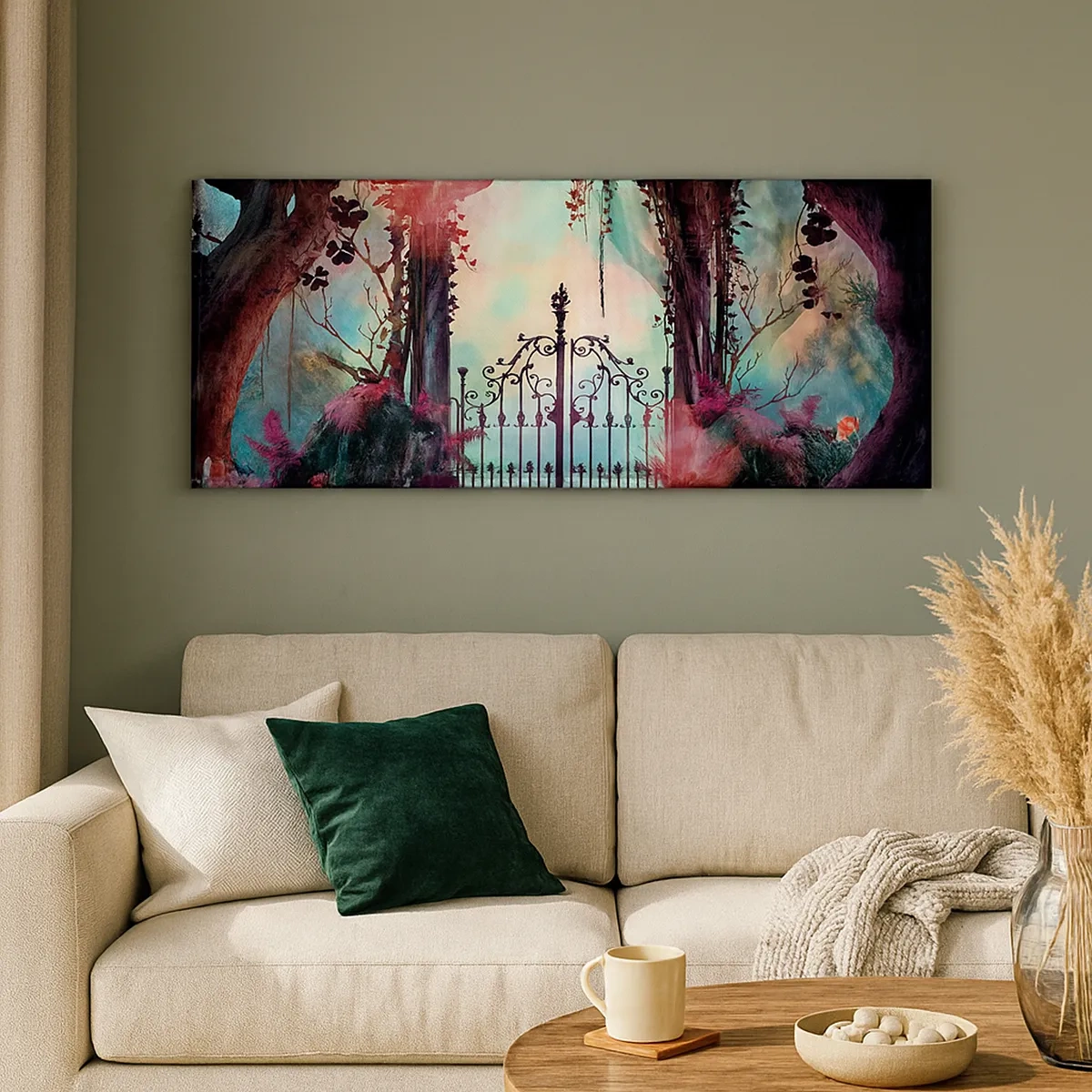 Obraz na plátně - Tajná zahrada - 30x30 cm