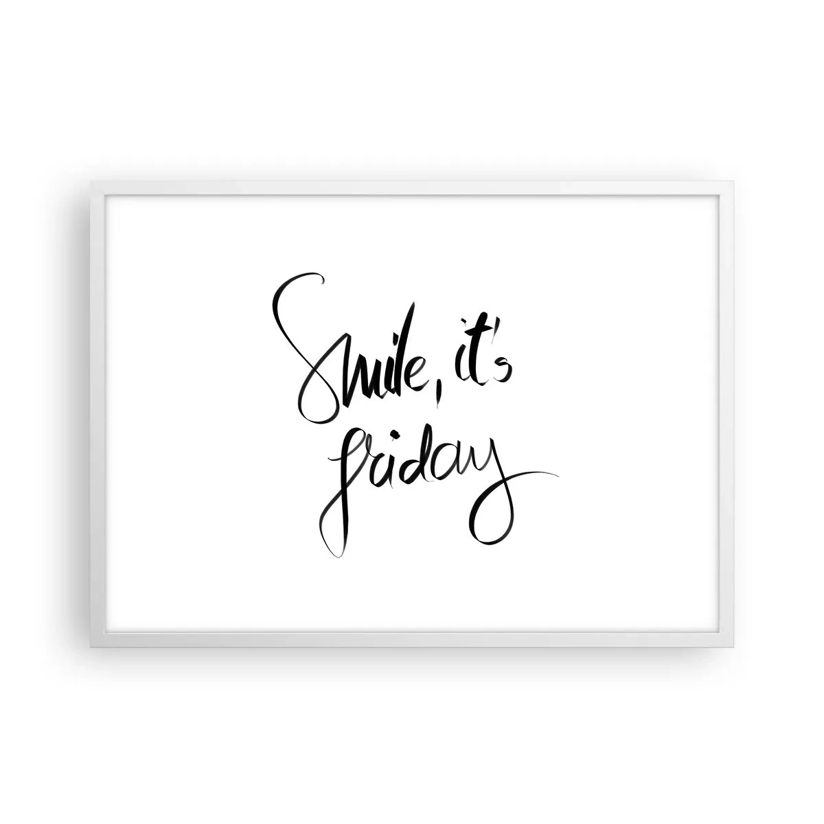 Plakát v bílém rámu - Opravdová radost - 70x50 cm