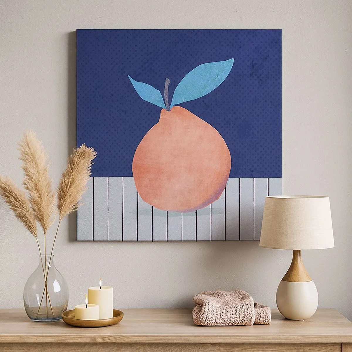 Obraz na plátně - Konvexita a rovina - 30x30 cm