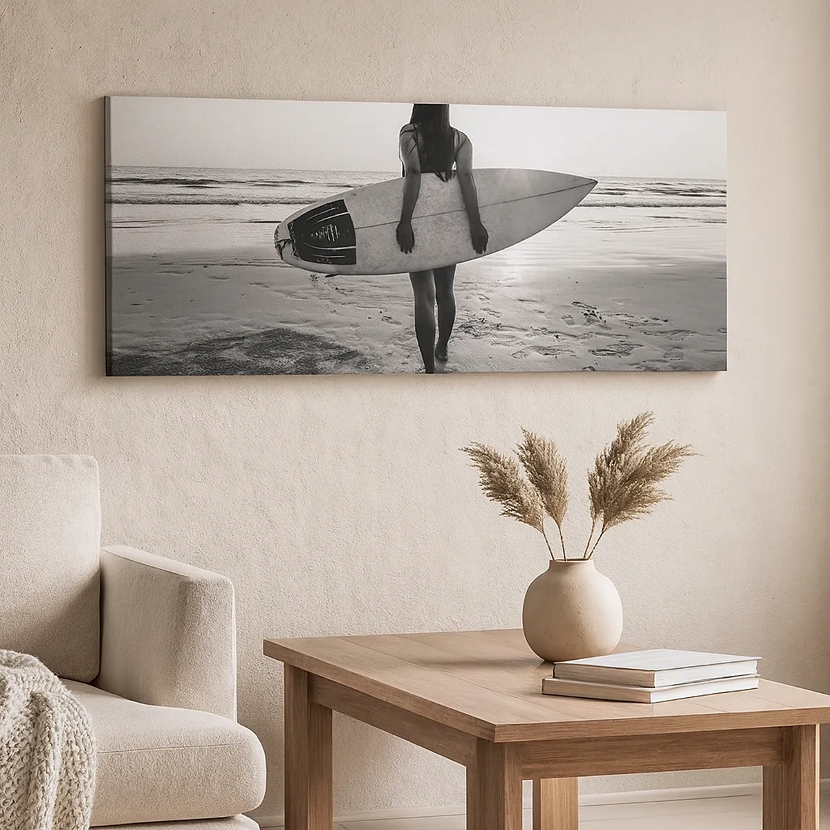 Obraz na plátně - Dcera mořské vlny - 30x30 cm