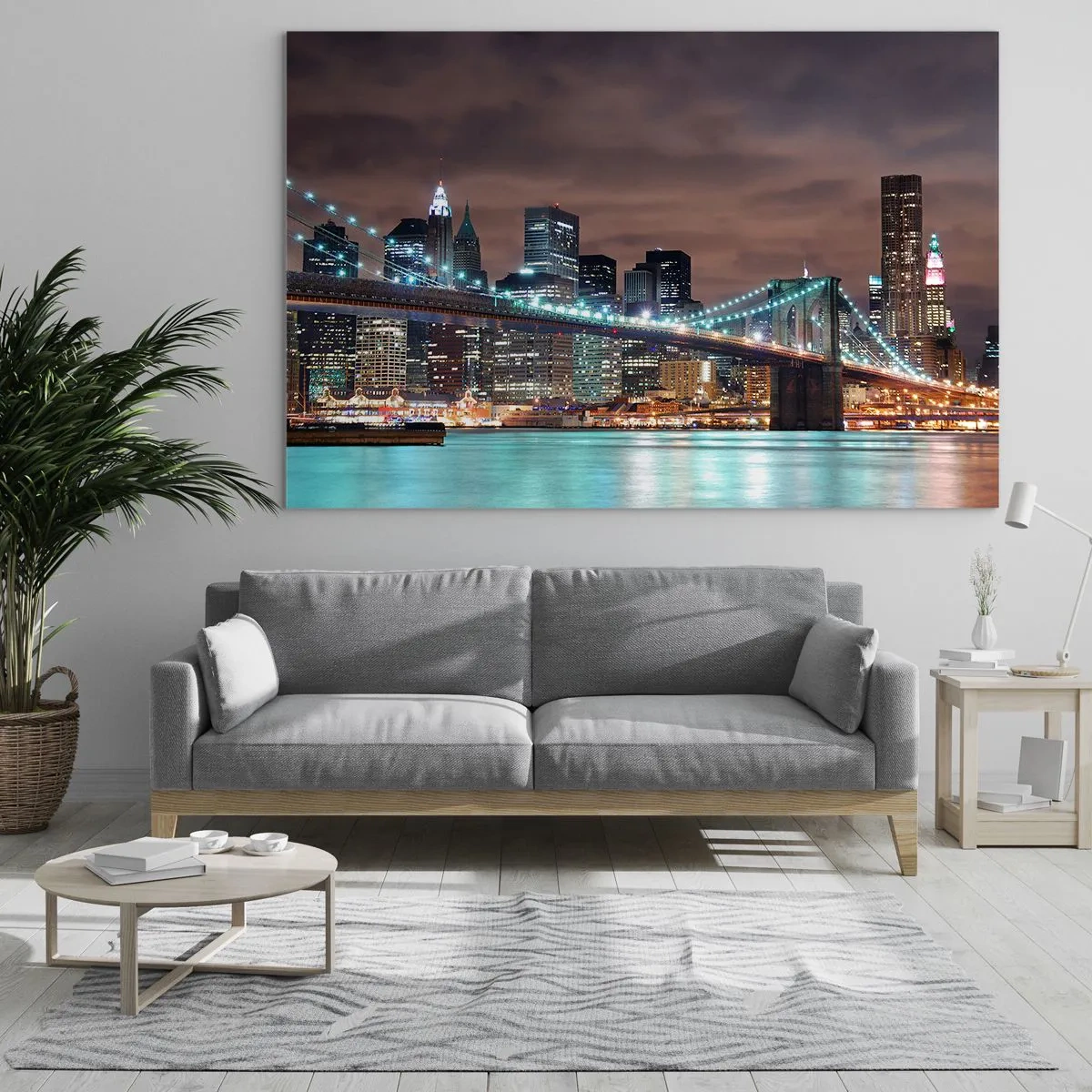 Obraz na skle - Světla velkoměsta - 120x80 cm