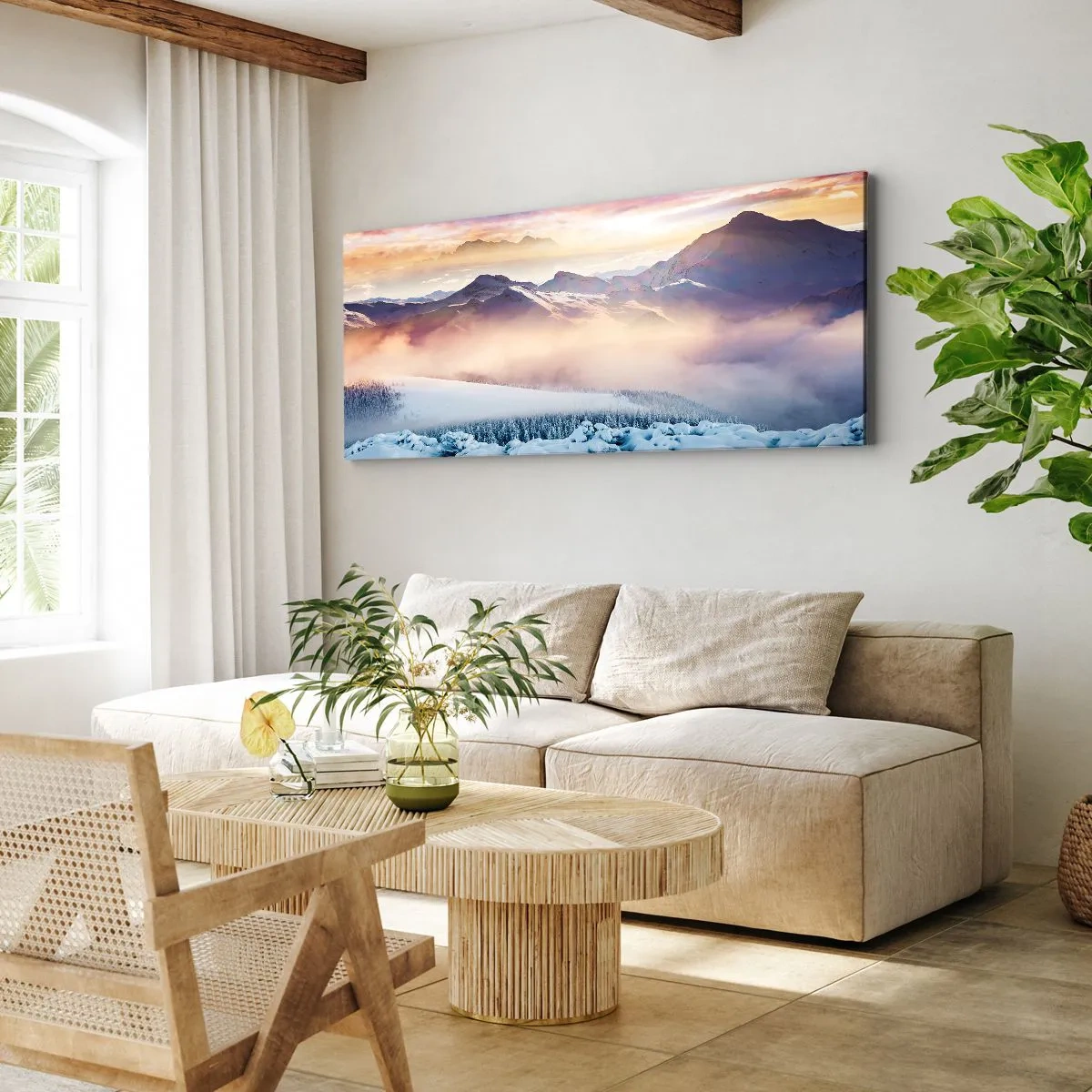 Obraz na plátně - Síla a čistota přírody - 140x50 cm