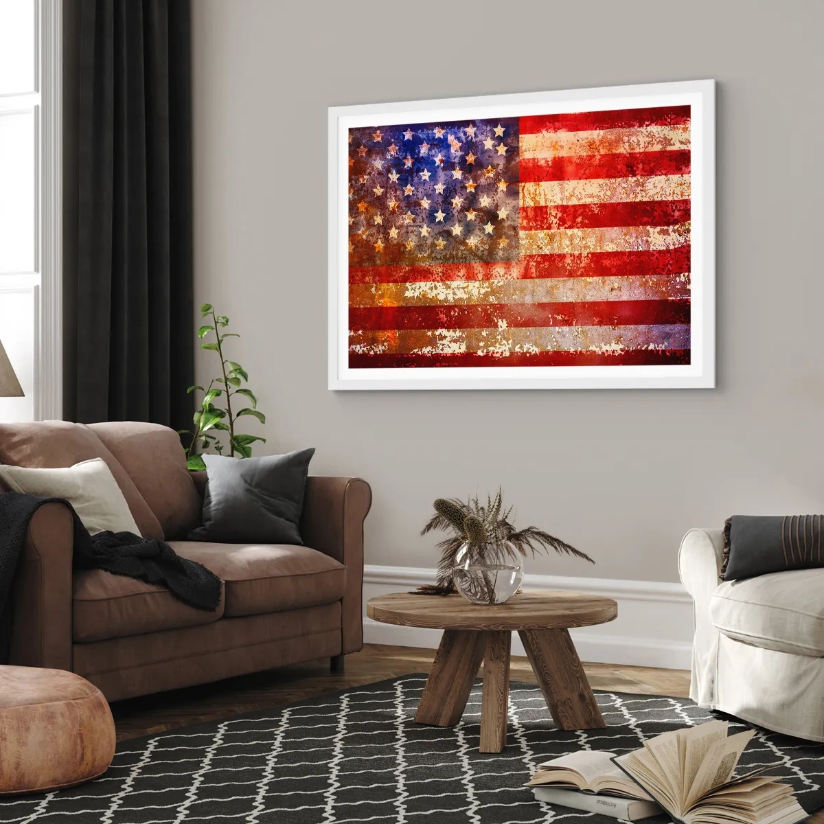 Plakát v bílém rámu - Chvála nepomíjí - 100x70 cm