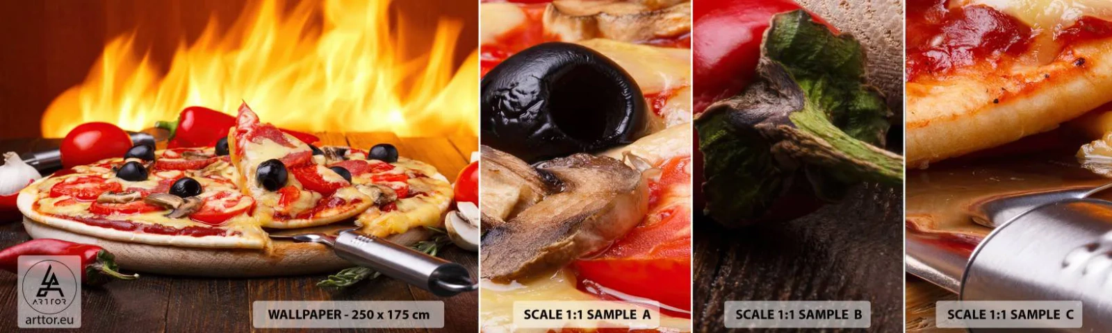 Fototapeta Vzorek Standard Eco - From Italy with love - Gastronomie, Pizza, Itálie - 100x30 cm