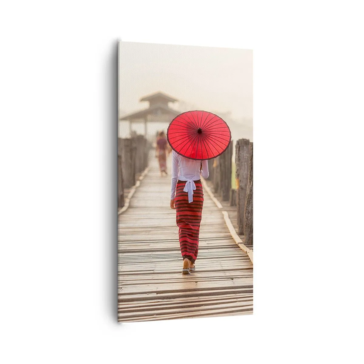 Obraz na plátně - Na starém mostě - 65x120 cm