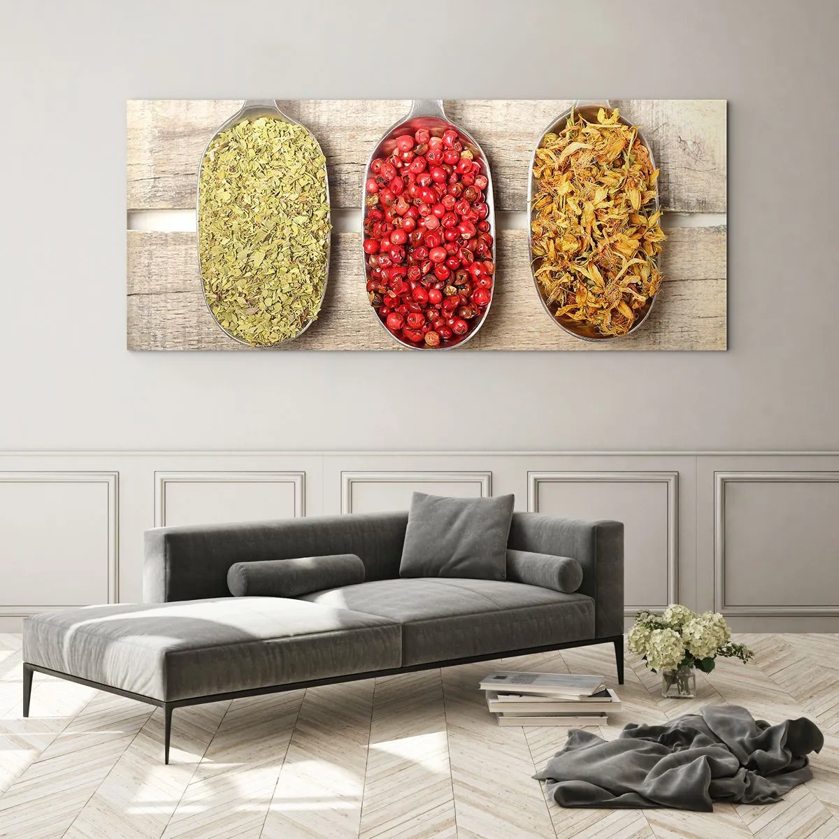 Obraz na skle - Kuchyňská magie - 100x40 cm