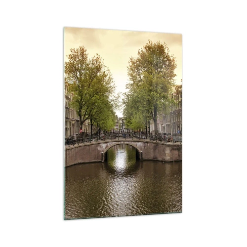 Obraz na skle - Lodí nebo na kole? - 70x100 cm