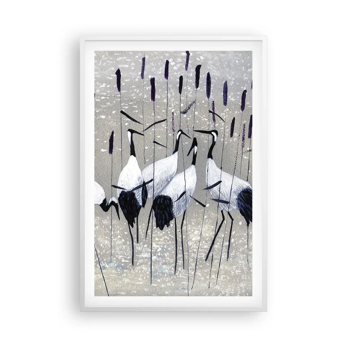 Plakát v bílém rámu - Mezi svými - 61x91 cm