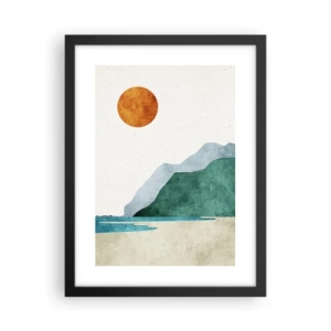 Plakát v černém rámu - Prostě ideální krajina - 30x40 cm