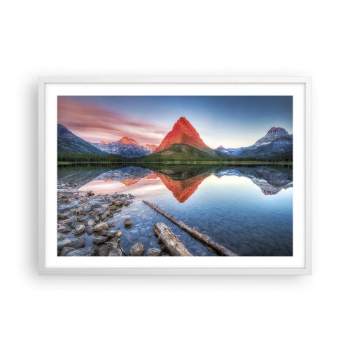 Plakát v bílém rámu - Teplo a chlad - 70x50 cm