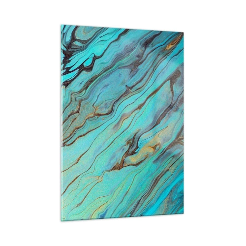 Obraz na skle - Tyrkysový příliv - 50x70 cm
