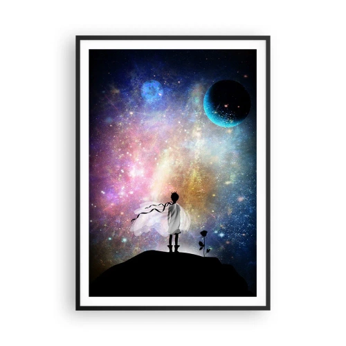 Plakát v černém rámu - Malý princ - 70x100 cm
