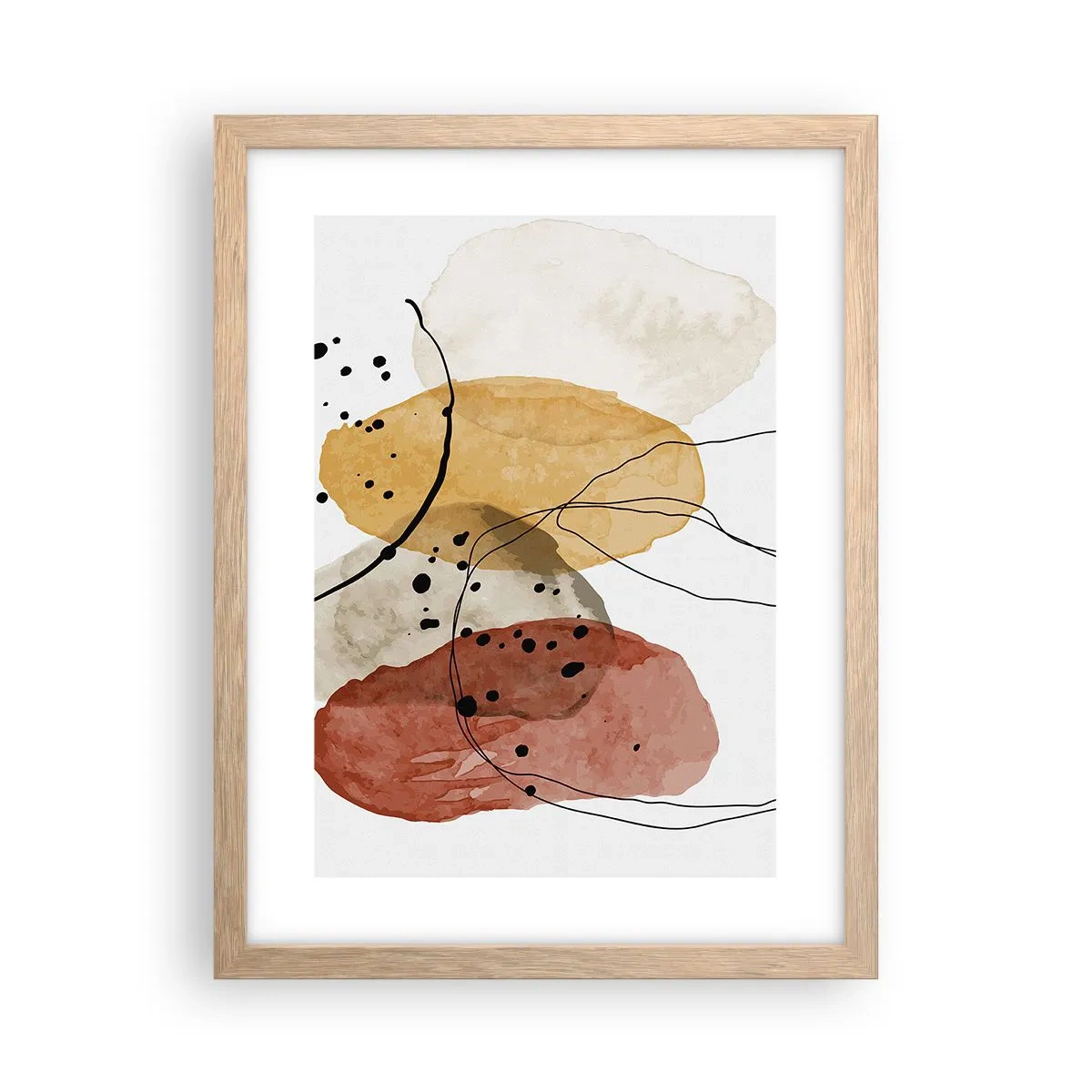 Plakát v rámu světlý dub - Jako lehký, průzračný vzduch - 30x40 cm