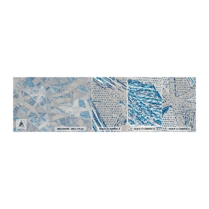 Vzor Fototapety Samolepicí Deluxe Sticker - V šedomodrém labyrintu - Klikyháky, Jasný, Chaos - 100x30 cm