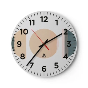 Nástěnné hodiny - Kruh za kruhem - 40x40 cm