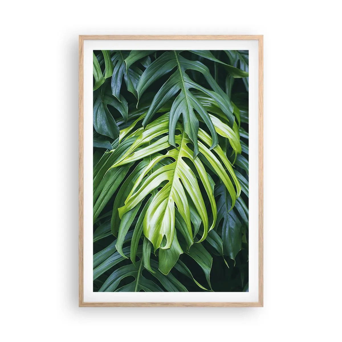 Plakát v rámu světlý dub - Ponořit se do svěžesti - 61x91 cm