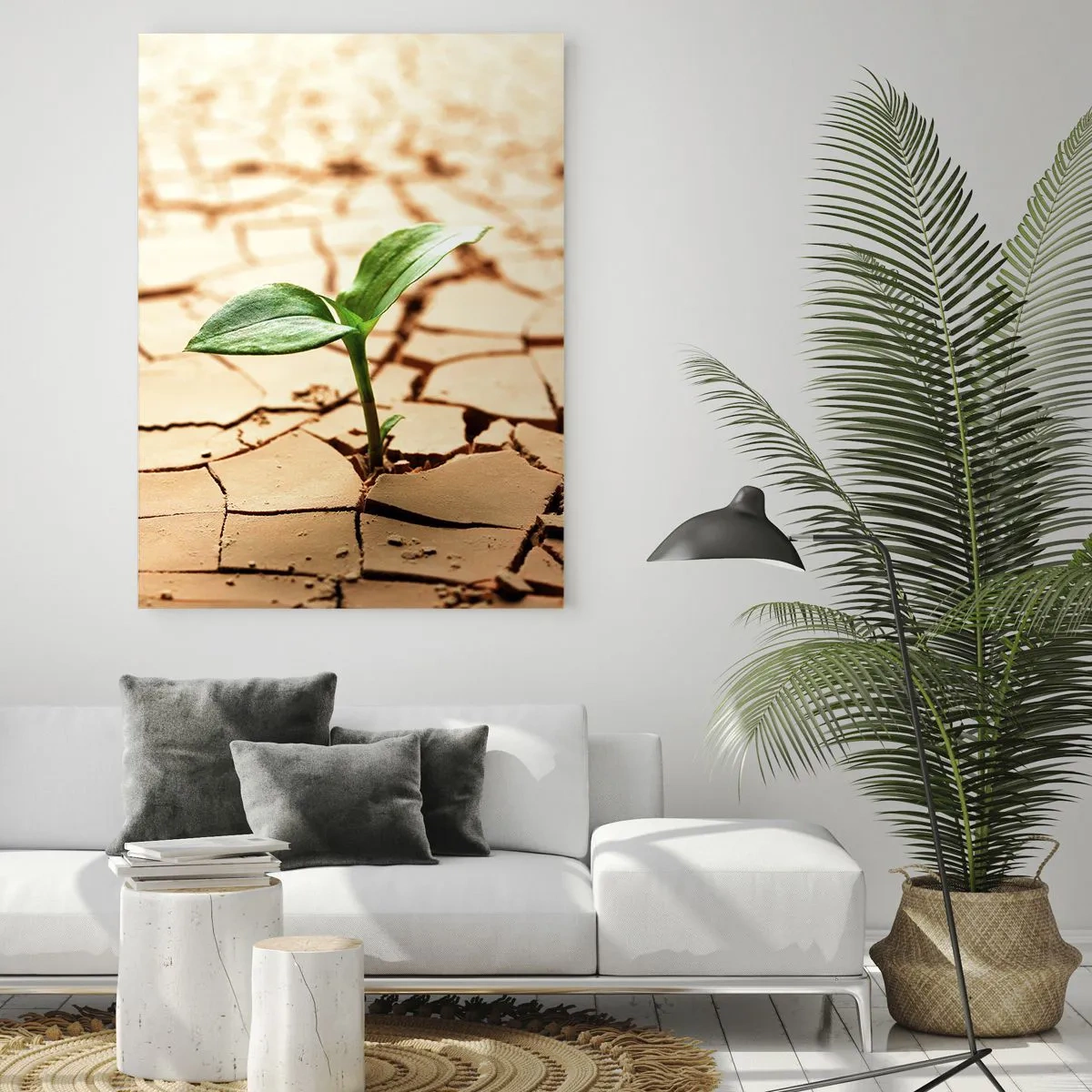 Obraz na skle - Nespoutaná síla života - 50x70 cm