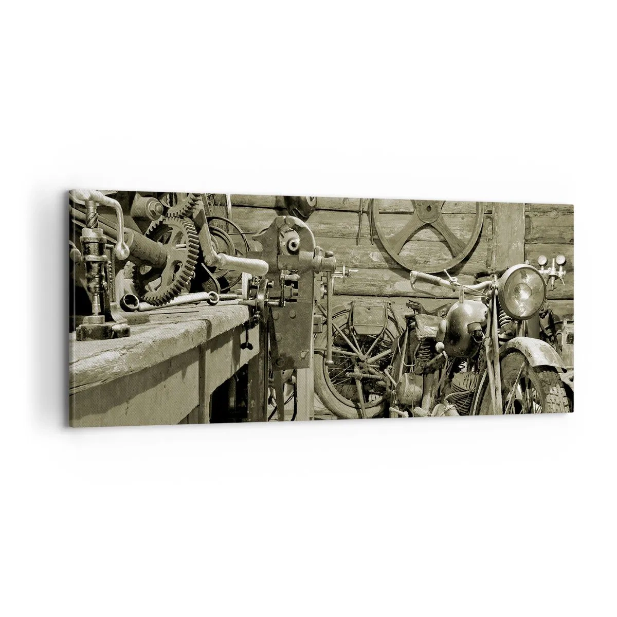 Obraz na plátně - V kůlně strýce Vládi - 100x40 cm