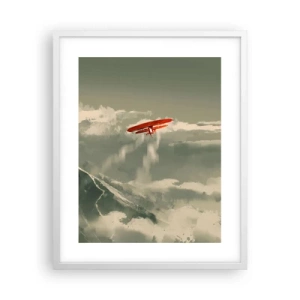 Plakát v bílém rámu - Nebojácný průkopník - 40x50 cm