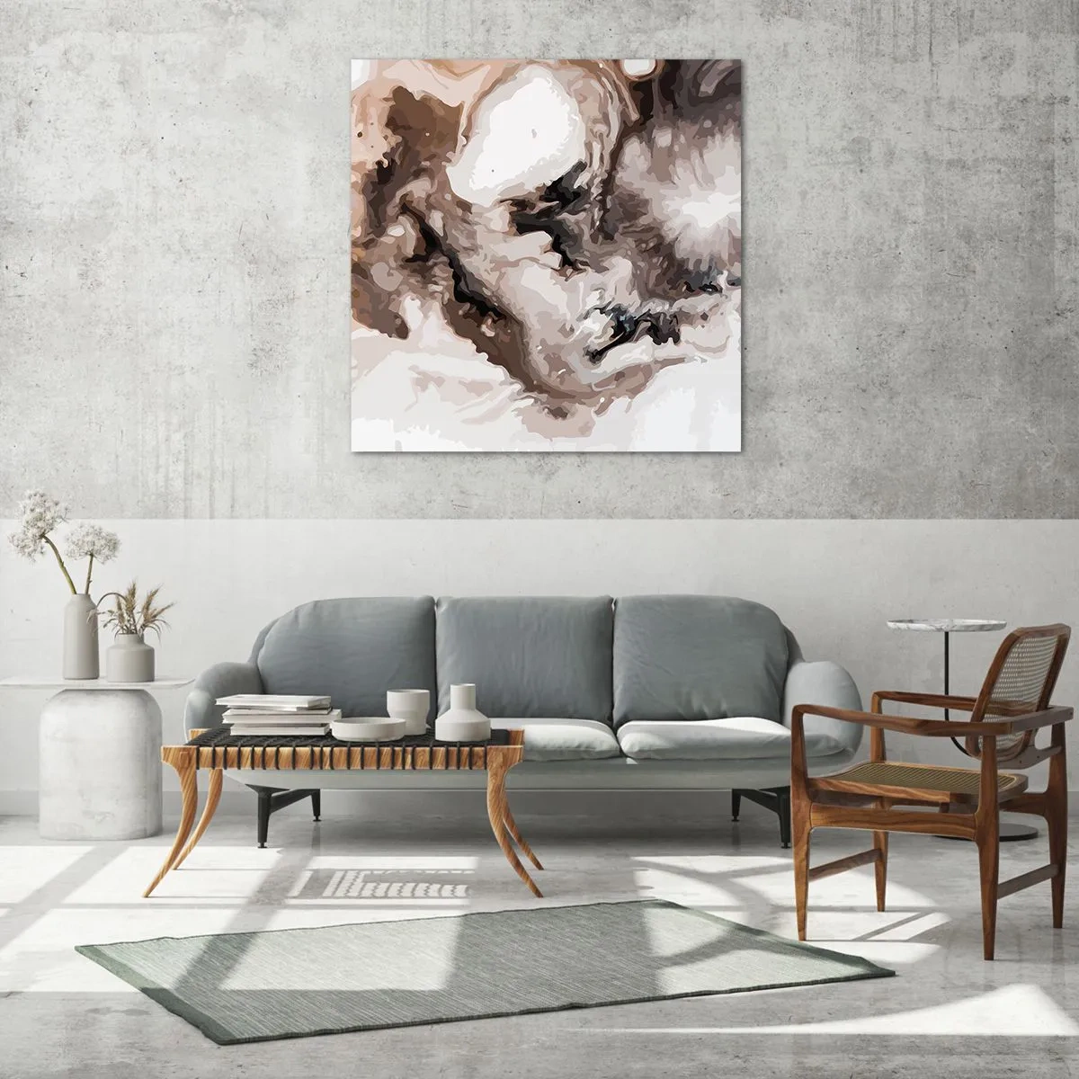 Obraz na skle - Zrození galaxie - 60x60 cm