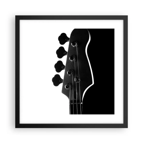 Plakát v černém rámu - Rockové ticho - 40x40 cm