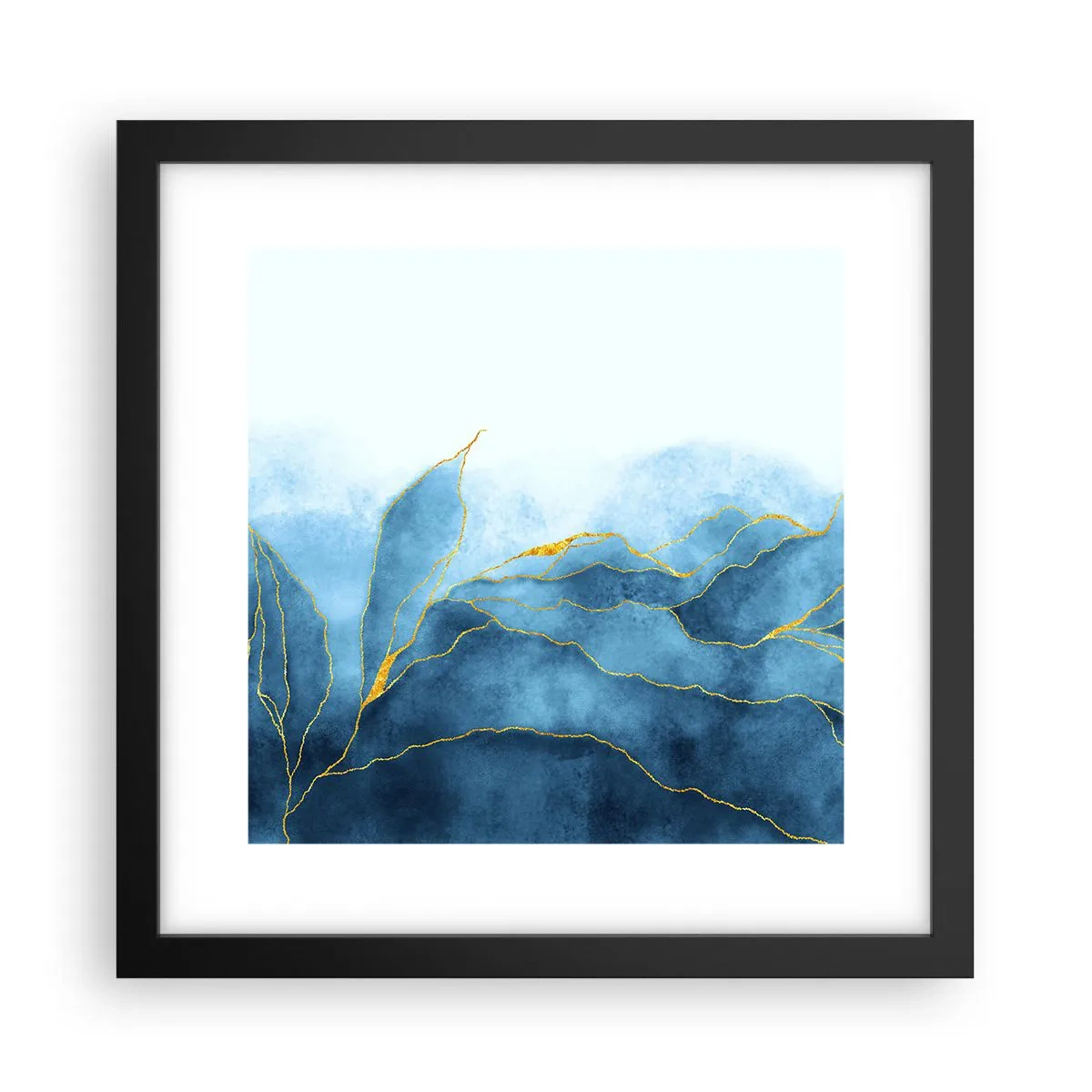 Plakát v černém rámu - Blankyt ve zlatě - 30x30 cm