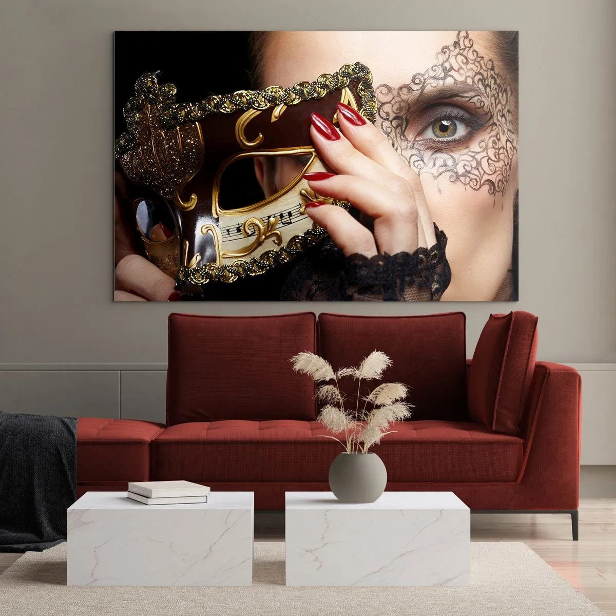 Obraz na skle - Můj svět je barokní - 100x70 cm