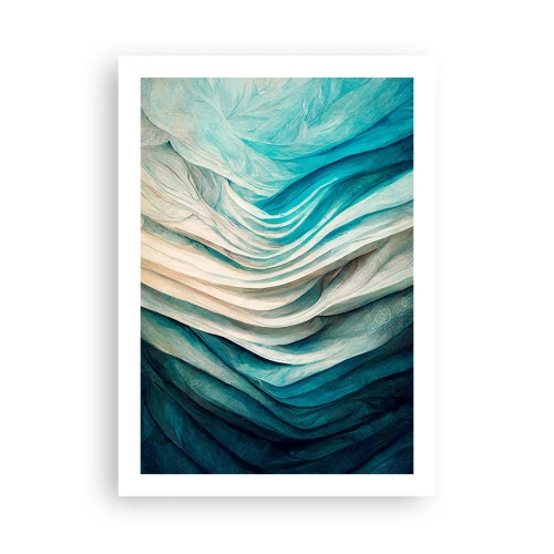 Plakát - Modrá neukojitelnost - 50x70 cm