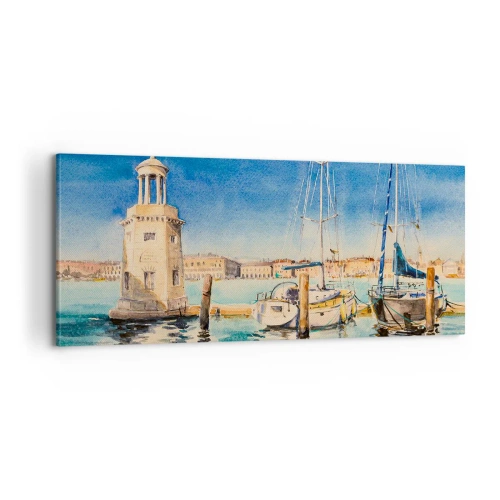 Obraz na plátně - Slunečná laguna - 100x40 cm