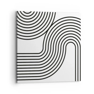 Obraz na plátně - V zatáčce - 70x70 cm