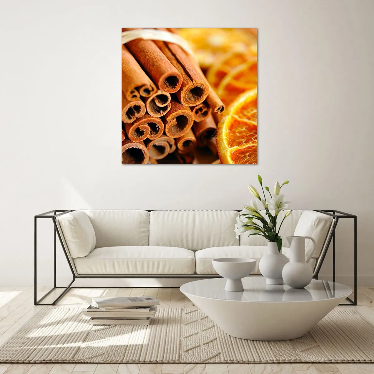 Obraz na skle - Cítíte jejich aroma? - 60x60 cm