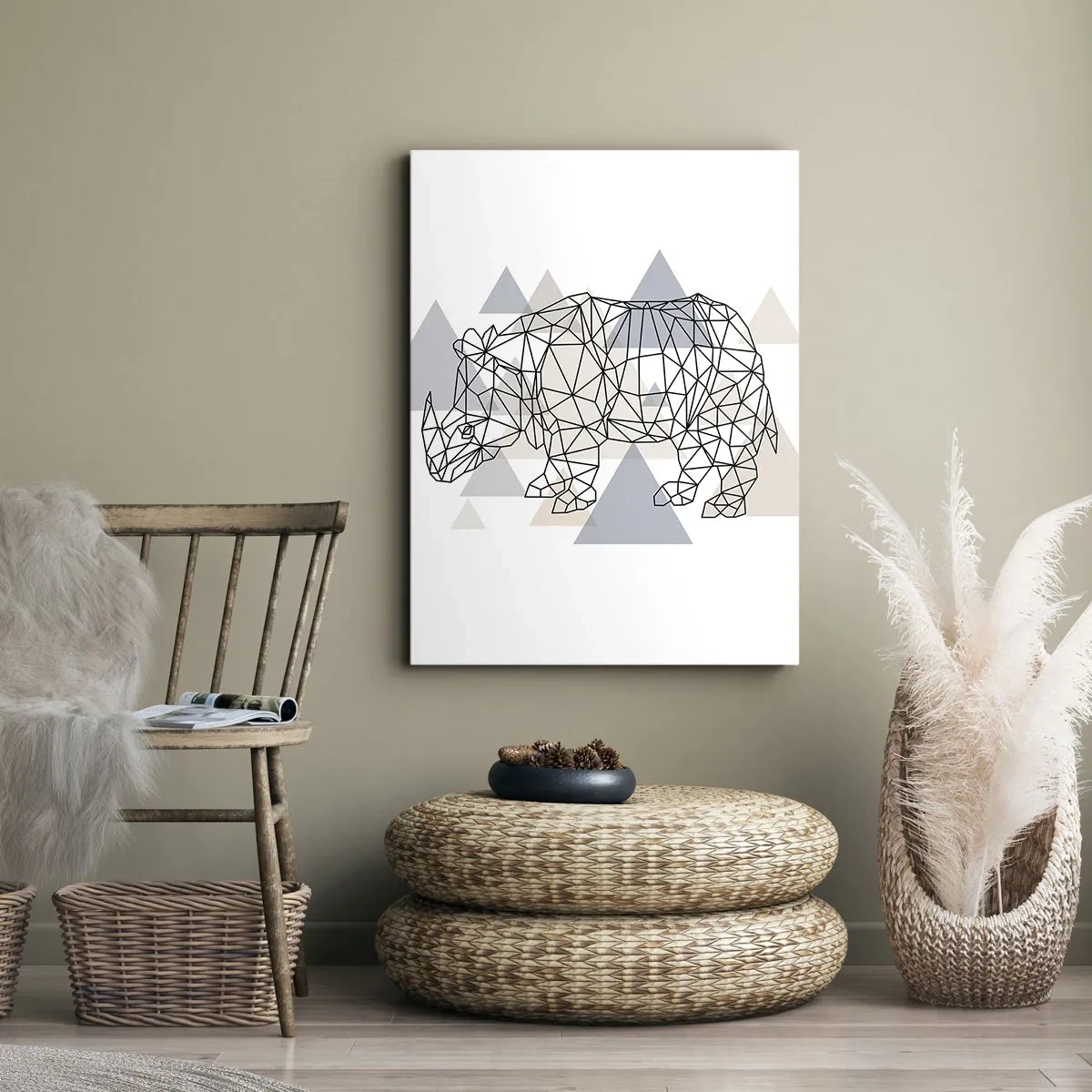 Obraz na plátně - Struktura síly - 65x120 cm