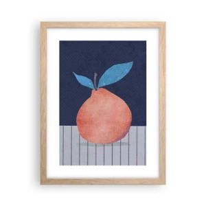 Plakát v rámu světlý dub - Konvexita a rovina - 30x40 cm