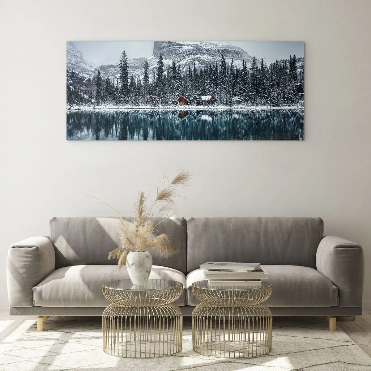 Obraz na skle - Kanadské útočiště - 120x50 cm