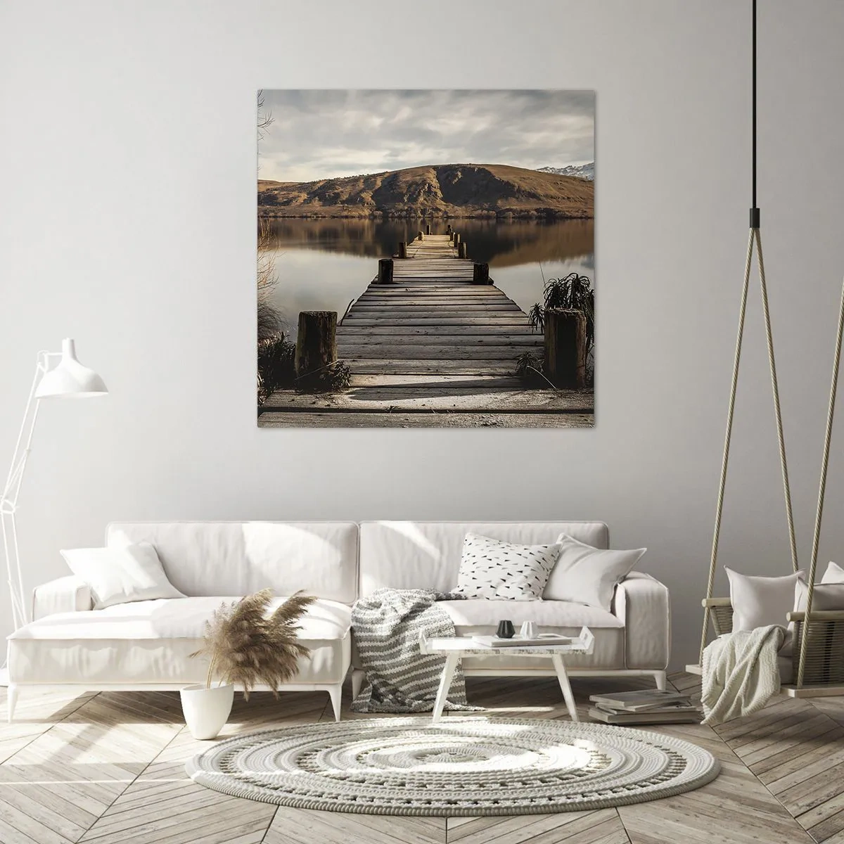 Obraz na plátně - Krajina v tichu - 30x30 cm